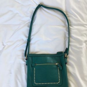 •CUTE TEAL CROSS BODY PURSE!•